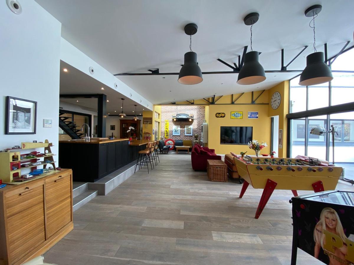 Loft Spa Reims-Fr 250M2 Privatifs, Piscine Interieure Chauffee, Spa Et Parking Dış mekan fotoğraf